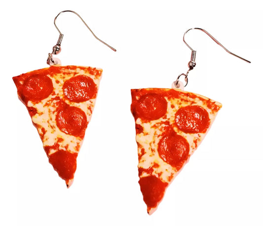 Set X2 Caravanas Forma De Pizza Con Pepperoni Halloween