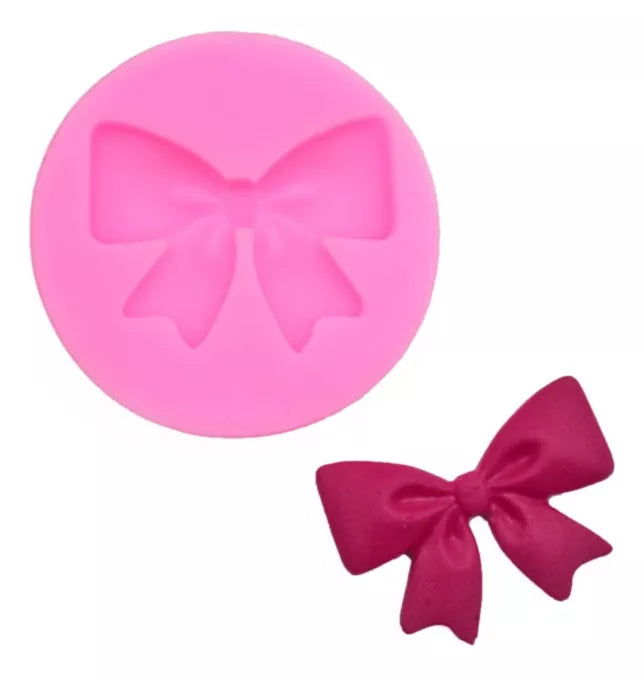 Molde De Silicona Moña Escolar Moño Decoracion De Tortas SKU R-054