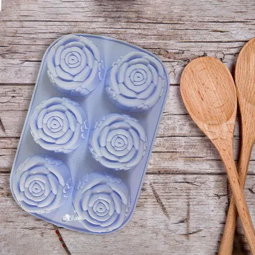 Molde De Silicona Forma De Rosa Ideal Velas o Jabones