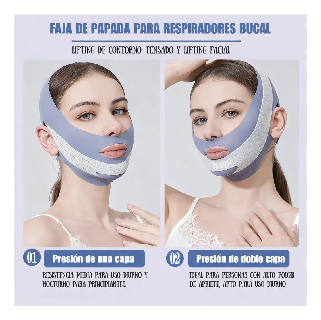 Mascara Facil Anti Papada Lifting Facial Delinea Mandibula fede adelant 12