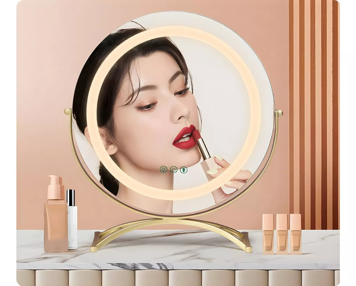 Espejo De Maquillaje Luces Led 360° Regulable 3 Colores