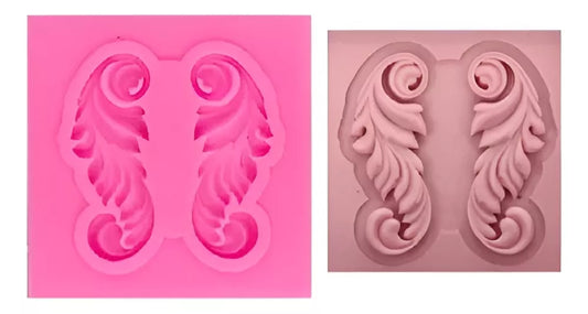 Moldes De Silicona Barroco Para Fondant R-008