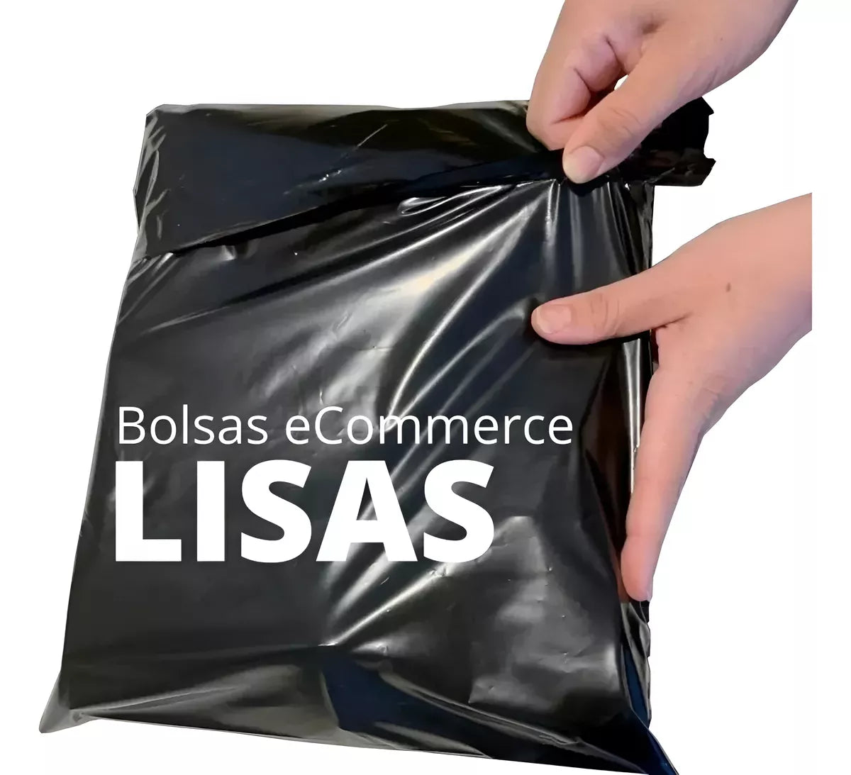 Bolsas Sobres Adhesivas 20x30cm Lisas Negras Ecommerce 100un