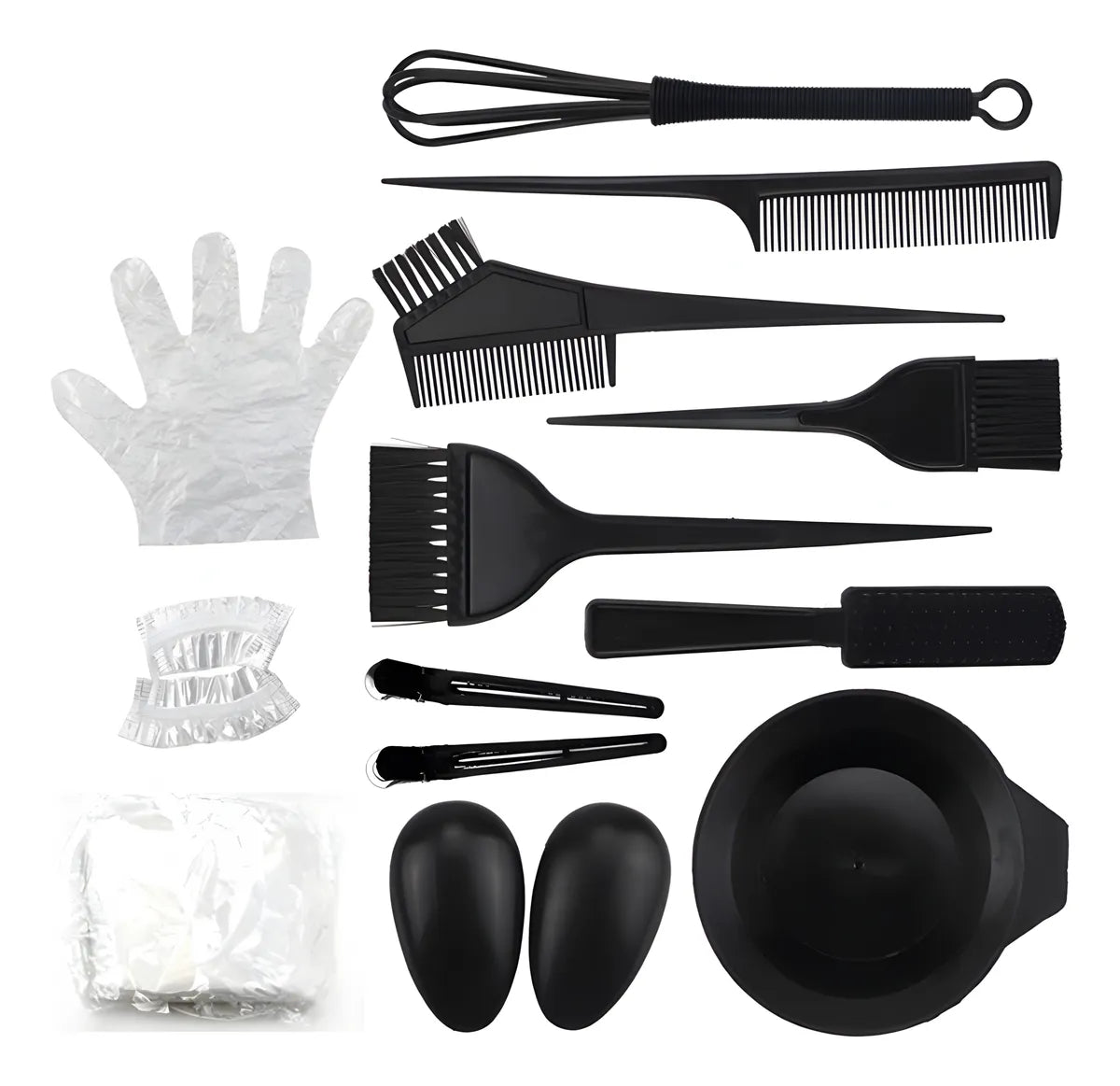 Kit 12 piezas para aplicar tinta tintura de pelo con cuenco FEDE ADELANTE 014