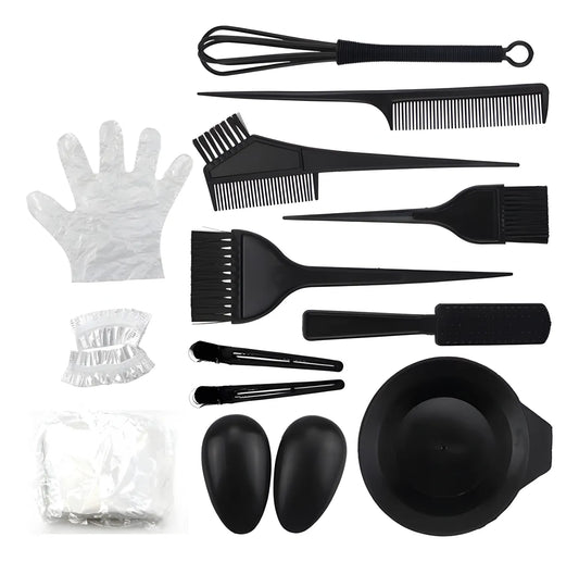 Kit 12 piezas para aplicar tinta tintura de pelo con cuenco FEDE ADELANTE 014