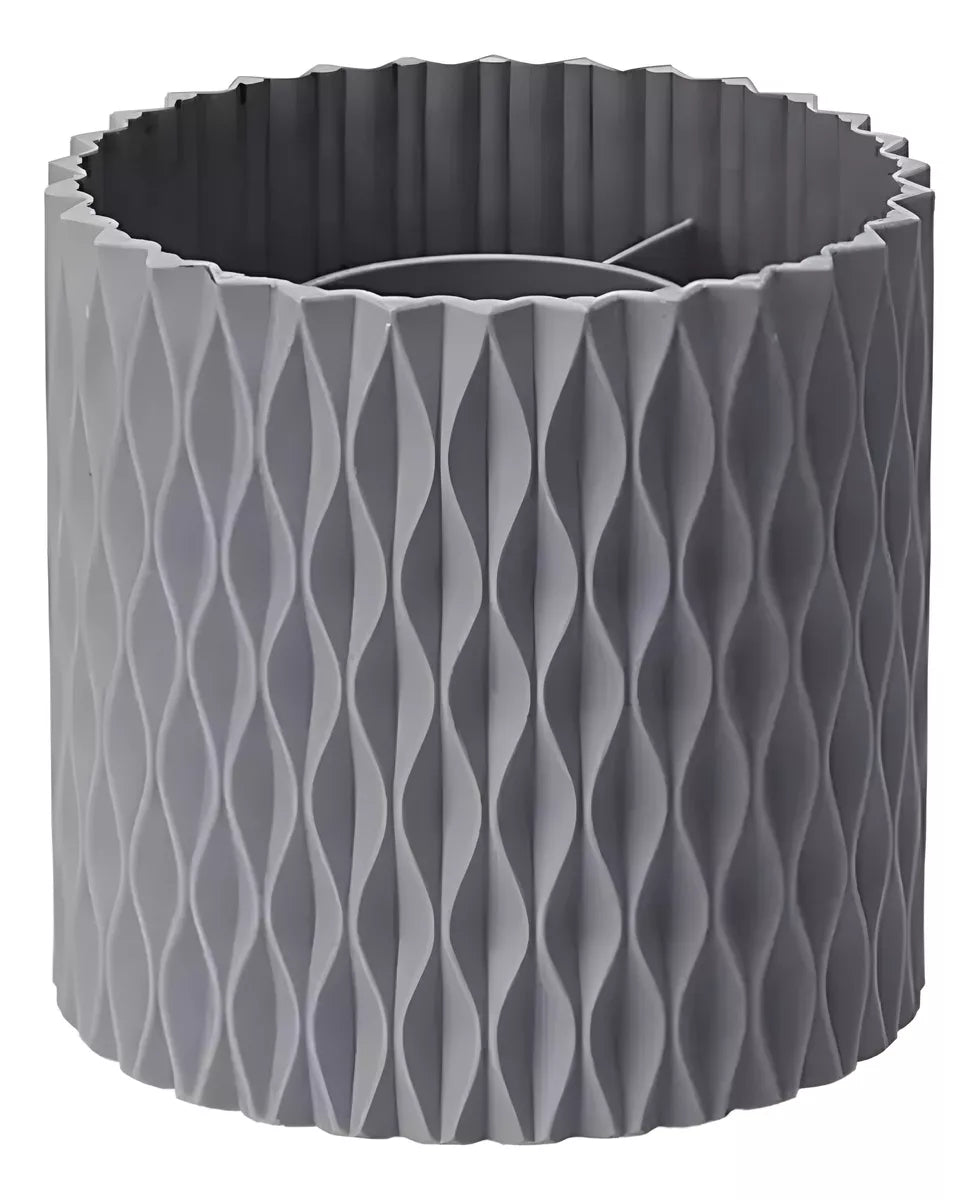 Organizador De Maquillaje O Pinceles Giratorio 360° Moderno GRIS