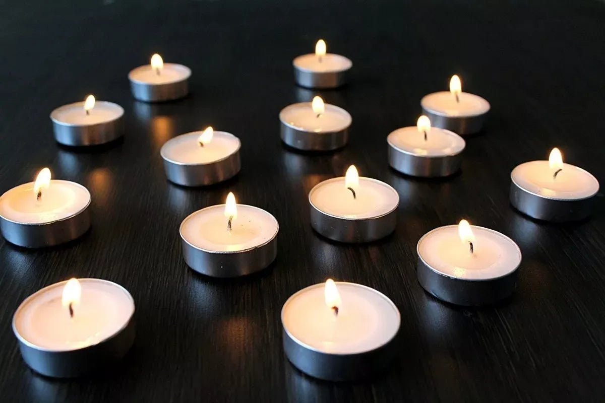 Velas Blancas Veladores Y Hornitos X100 Unidades