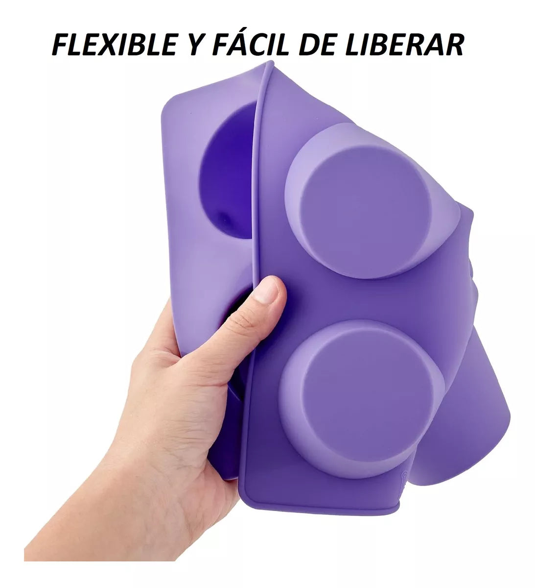 Molde De Silicona Para Magdalenas 6 Cavidades Antiadherente