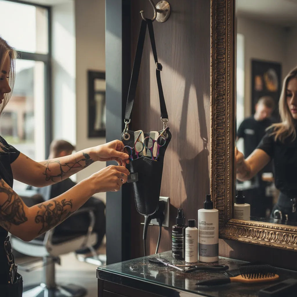 Porta Tijeras Para Barbero Peluqueria Con Correa FEDE ADELANTE 11