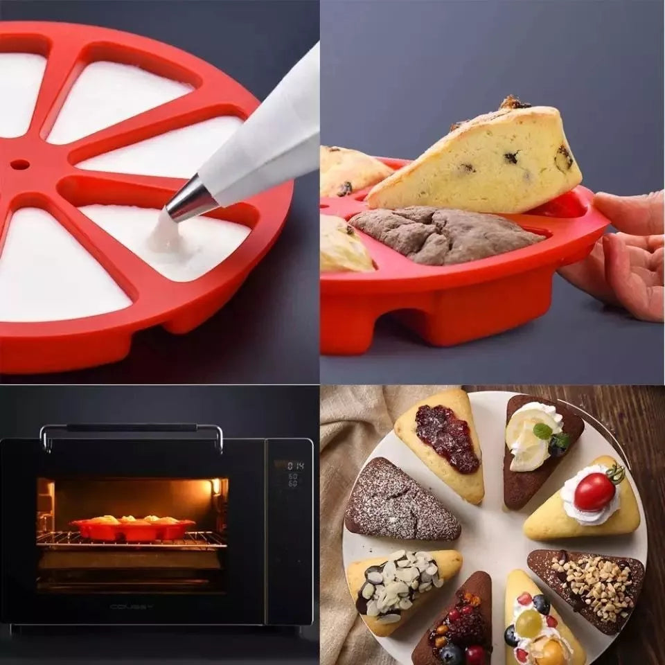 Molde De Silicona Para Hornear Tortas 8 Porciones