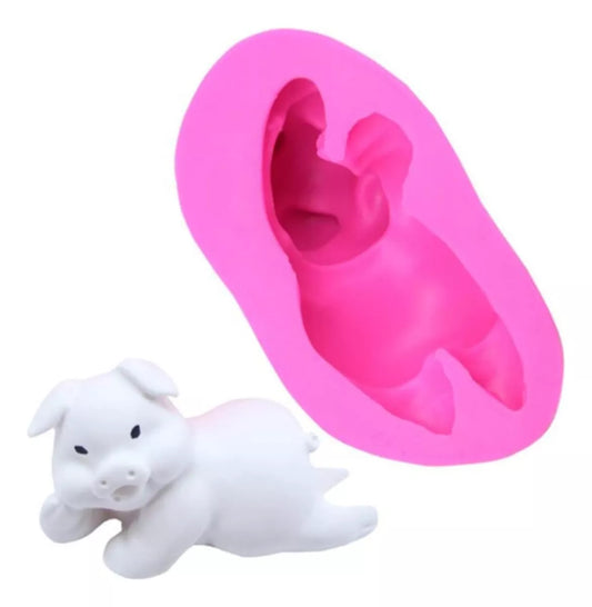 Molde De Silicona Cerdito cerdo