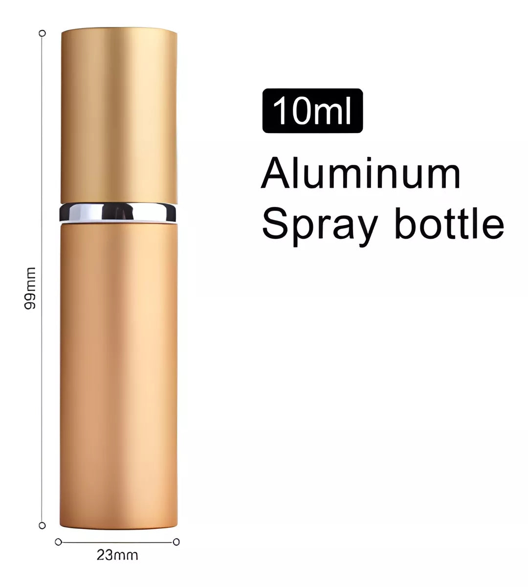 Mini Botella De Perfume Recargables De 10ml Varios Colores