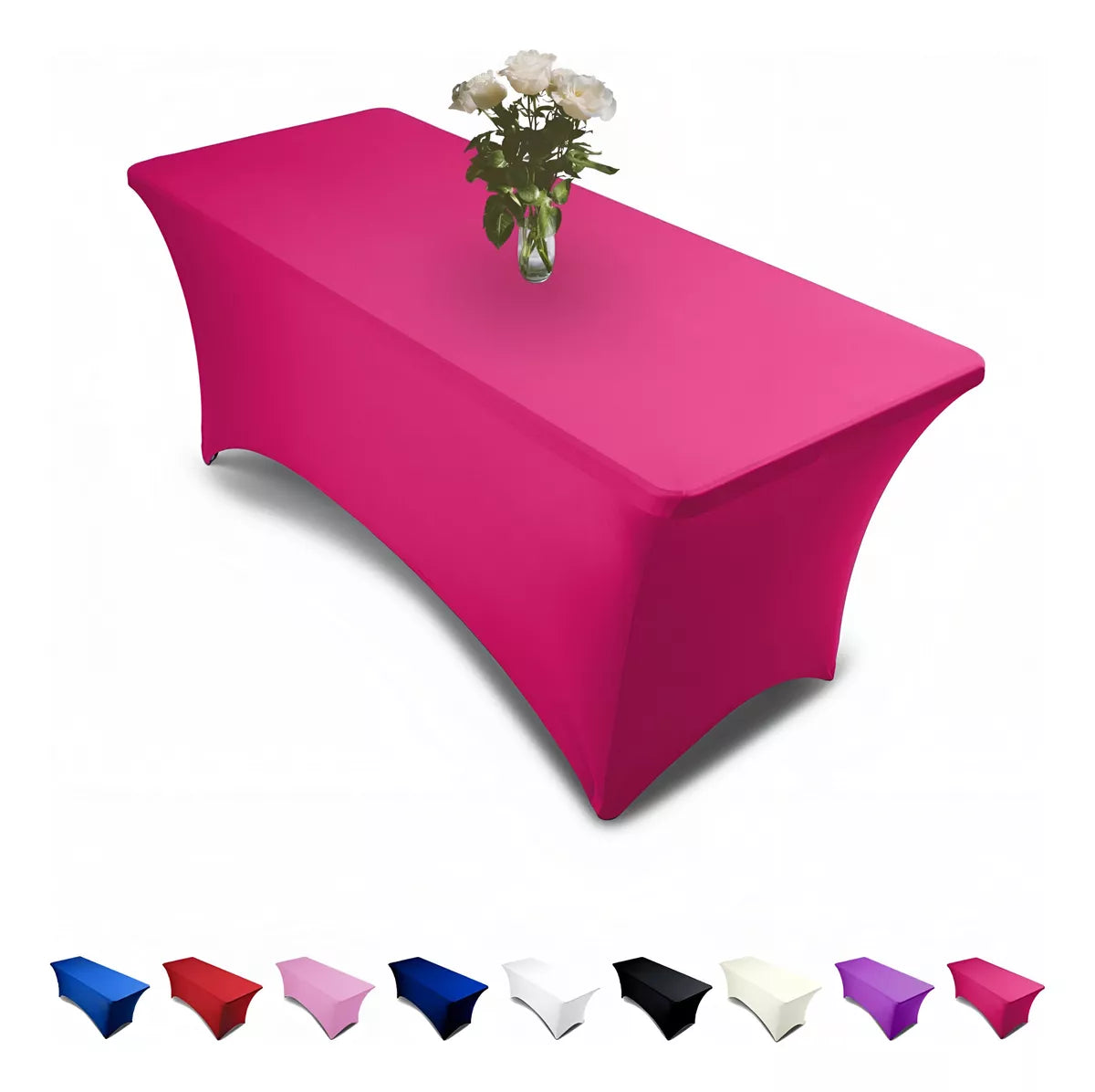 Funda Para Mesa Rectangular 180x75x74cm Ajustable Bodas FEDE-017