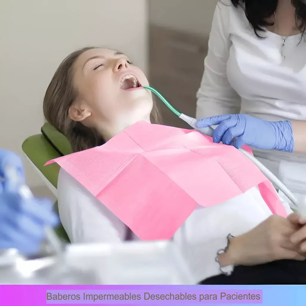 Campos Baberos X125 Unidades Tatuador Dentista Estetica rosado