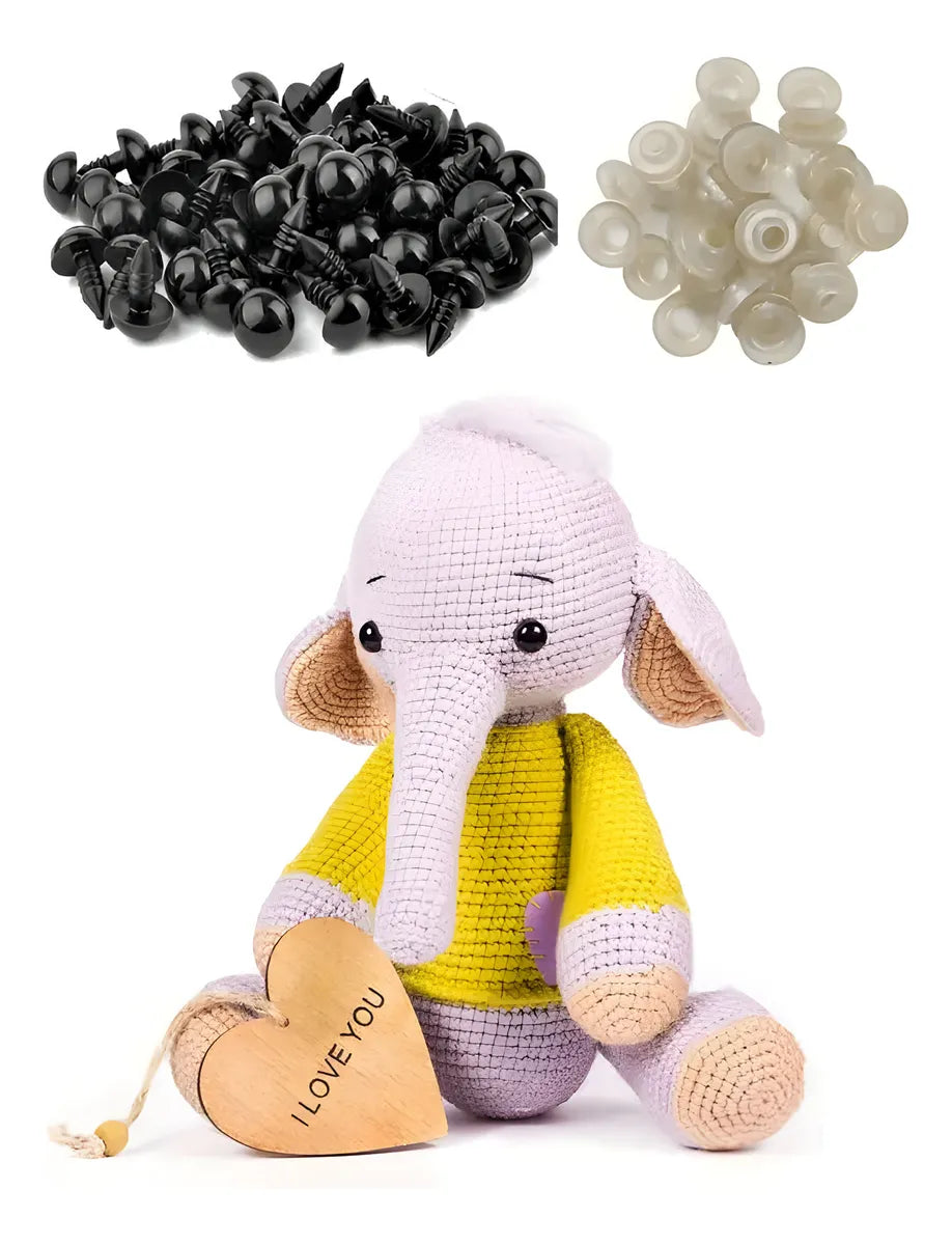 Set Ojos Para Muñecos Amigurumi Duendes 16mm Crochet X100un