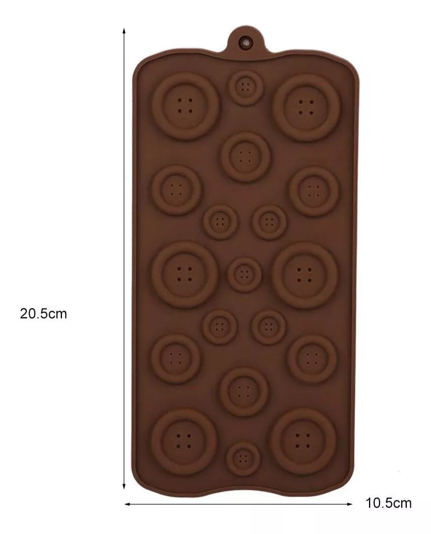 Molde De Silicona Boton Botones Ideal Decoracion Tortas