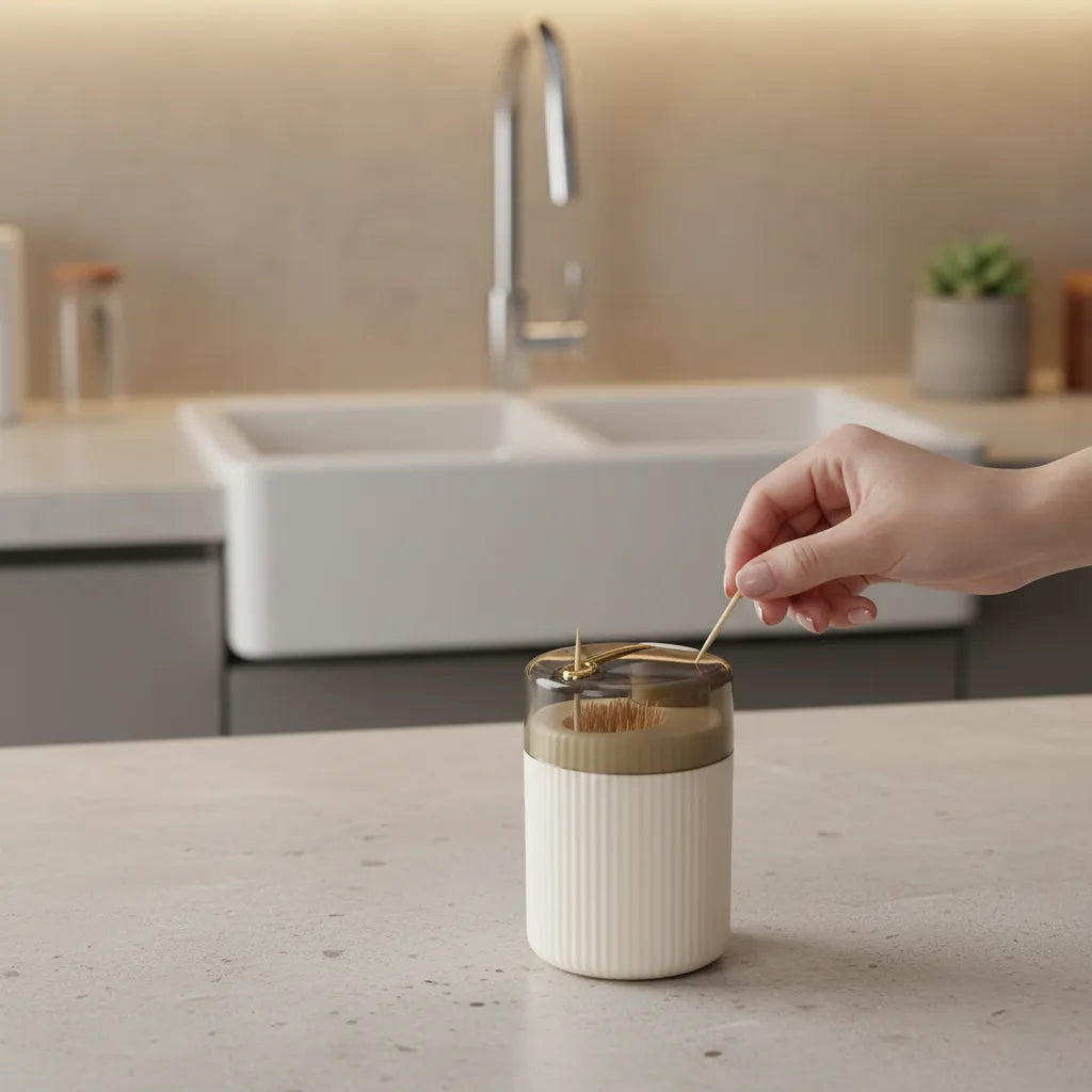 Dispensador De Escarba Dientes Automatico Ideal Mesas Cocina