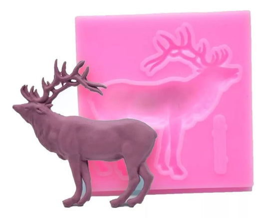 Moldes De Silicona Ciervo Navidad Fondant