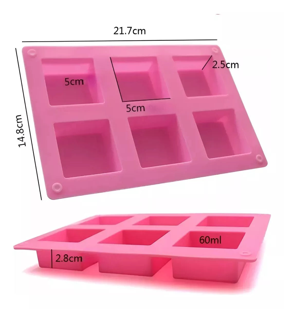 Moldes De Silicona Para Brownies Reposteria Artesanias