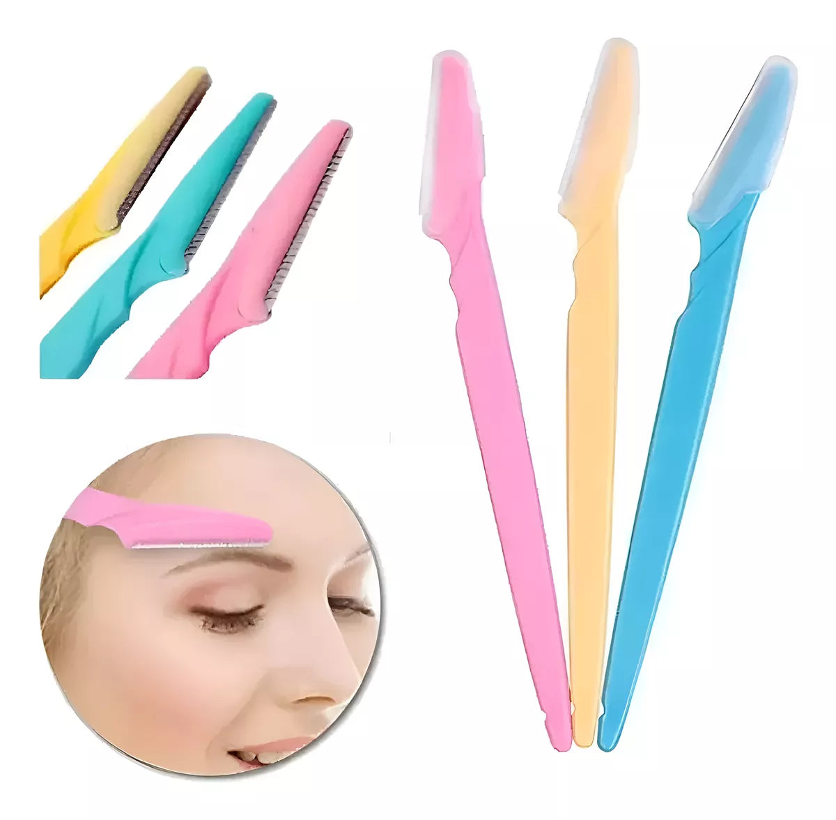 Navaja Perfilador Para Cejas Y Rostro Pack X3un Dermaplaning FEDE-018
