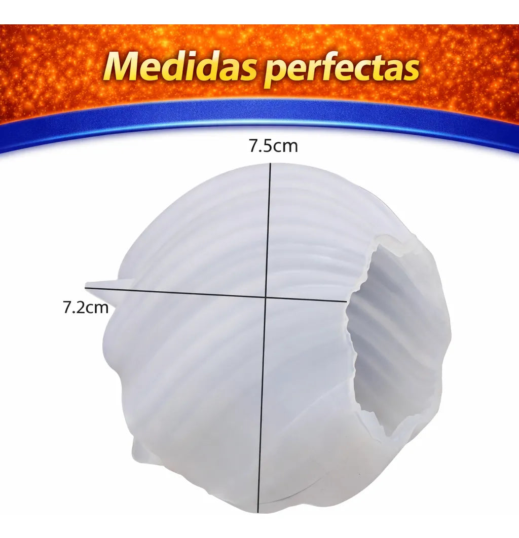 Molde Silicona Para Velas Forma Espiral Ideal Velas De Soja R-068