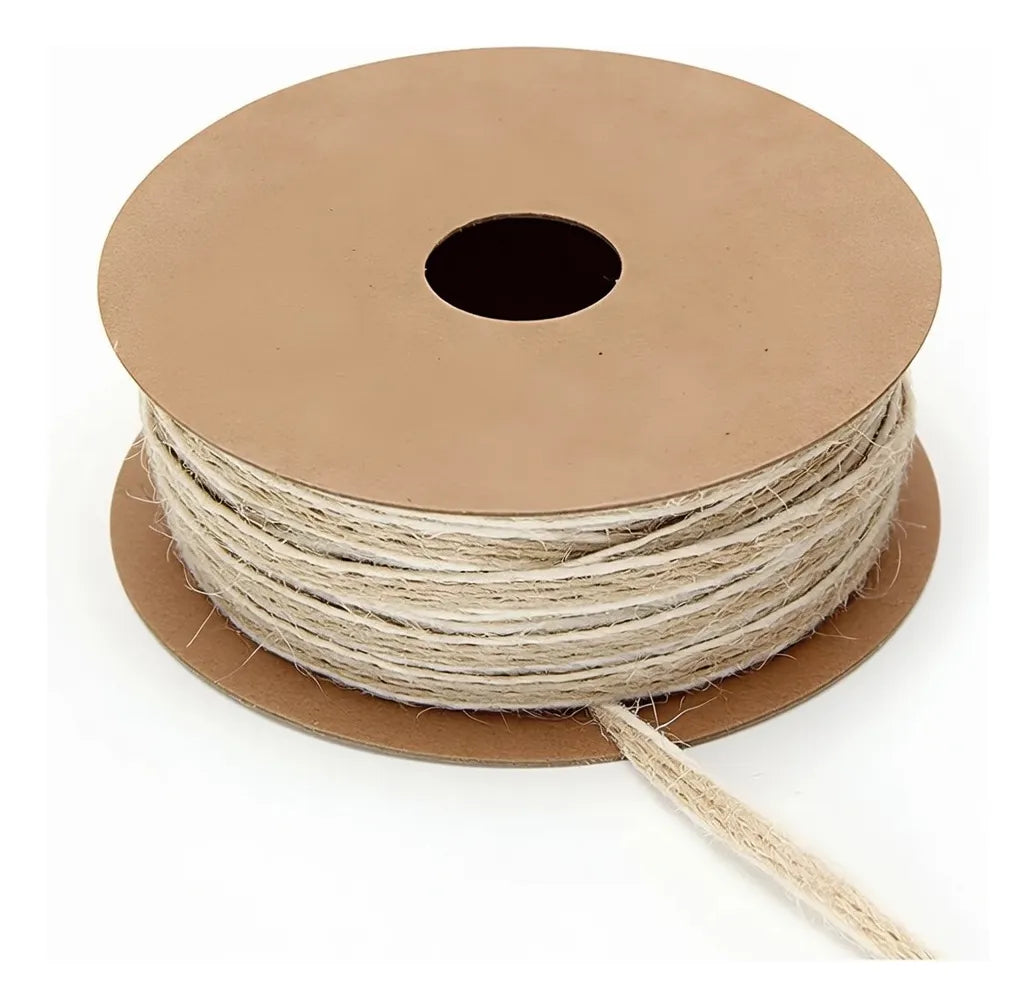 Rollos De Cinta Yute Natural 1.0cm 10m Arpillera Artesanias