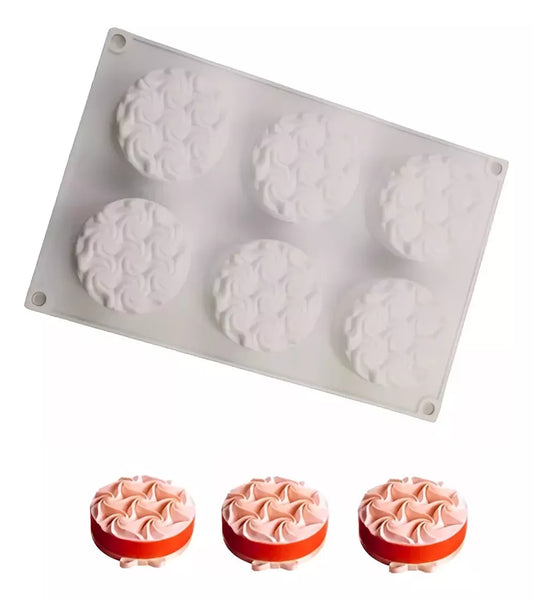Molde Silicona Circulo Ideal Para Bañar o para hacer minis tortas