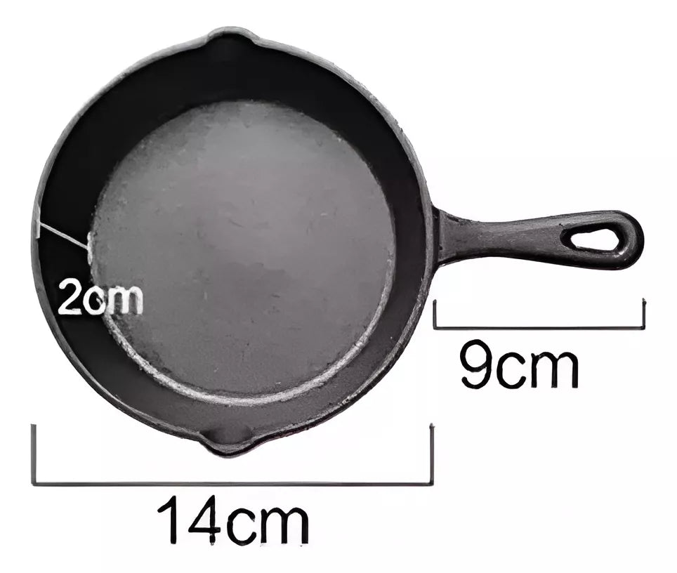 Sarten Queso Provolonera De Hierro Fundido Parrilla 14cm