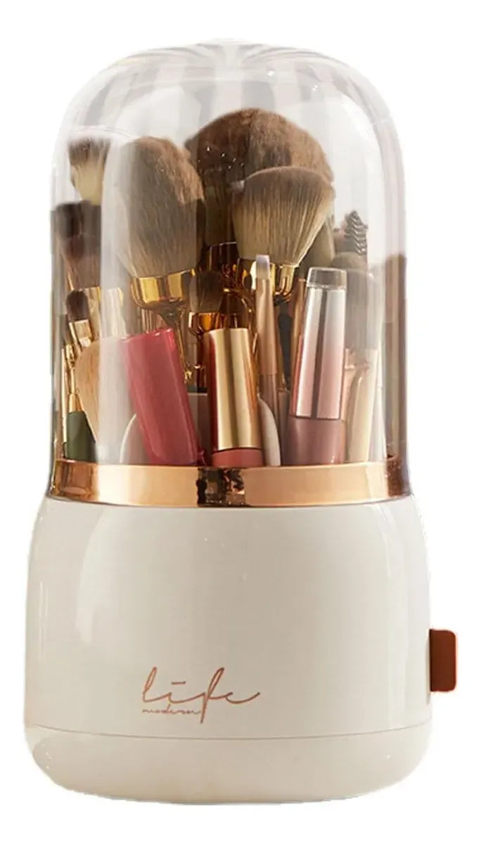 Organizador De Maquillaje Giratorio 360° Con Tapa