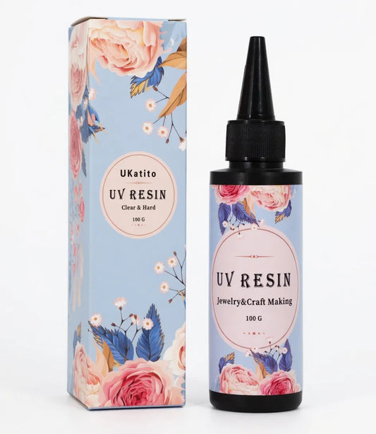 Resina Uv Líquido Transparente De Curado Epoxi 100gr