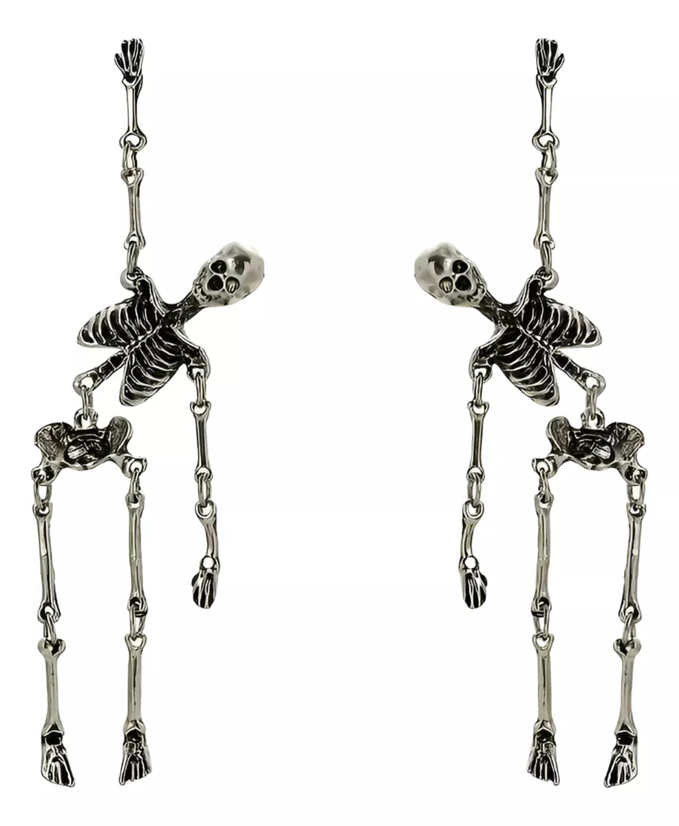 Pendientes Colgantes De Calavera Originales Halloween Chasco