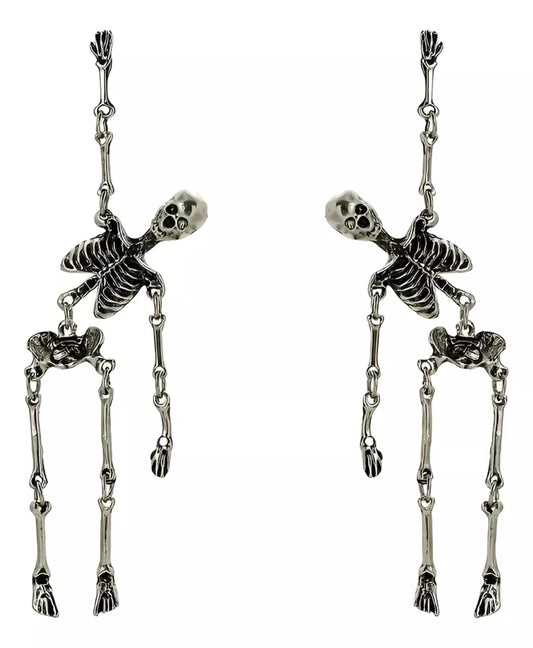 Pendientes Colgantes De Calavera Originales Halloween Chasco
