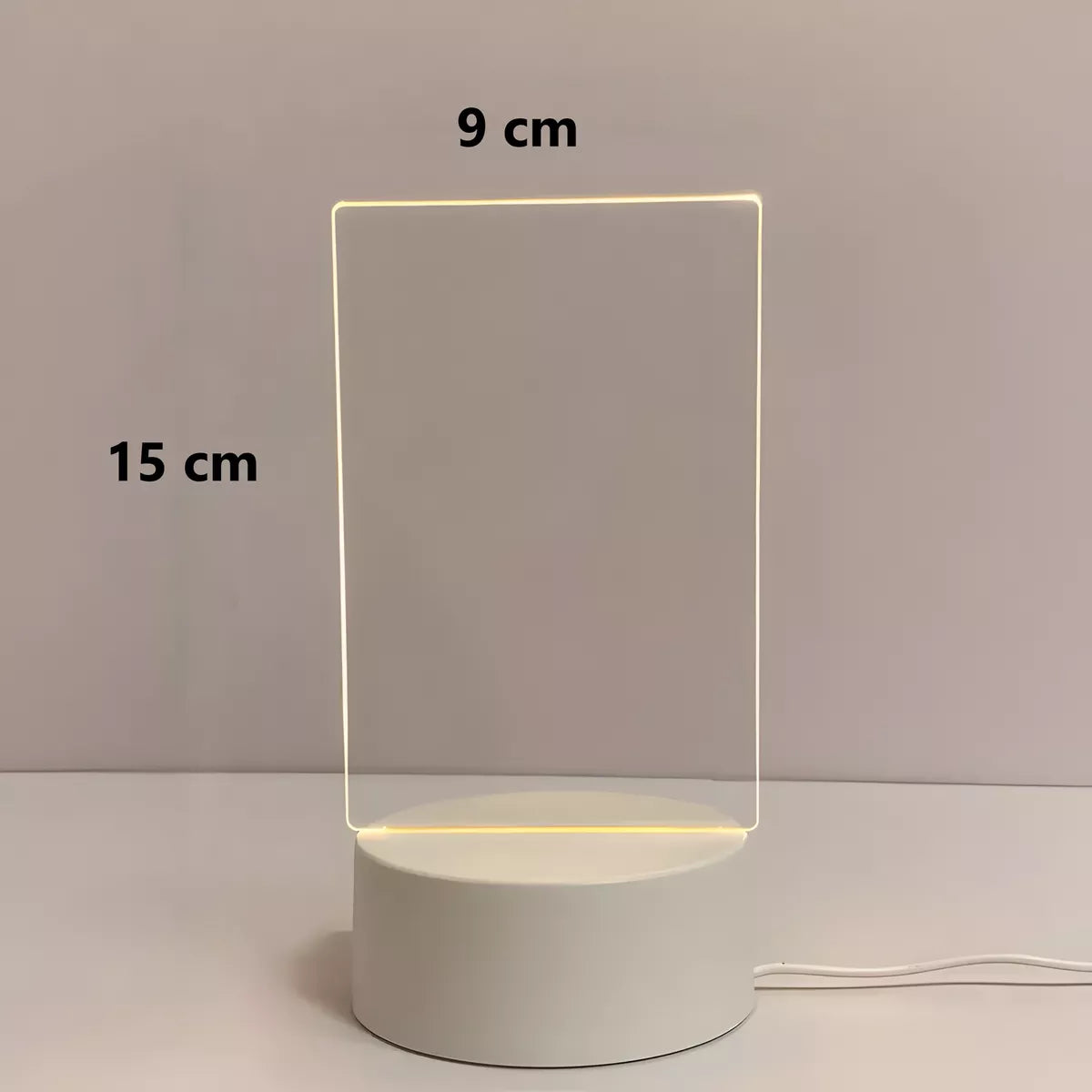 Lampara Veladora Dormitorio Pizarra Mensajes Dedicatorias