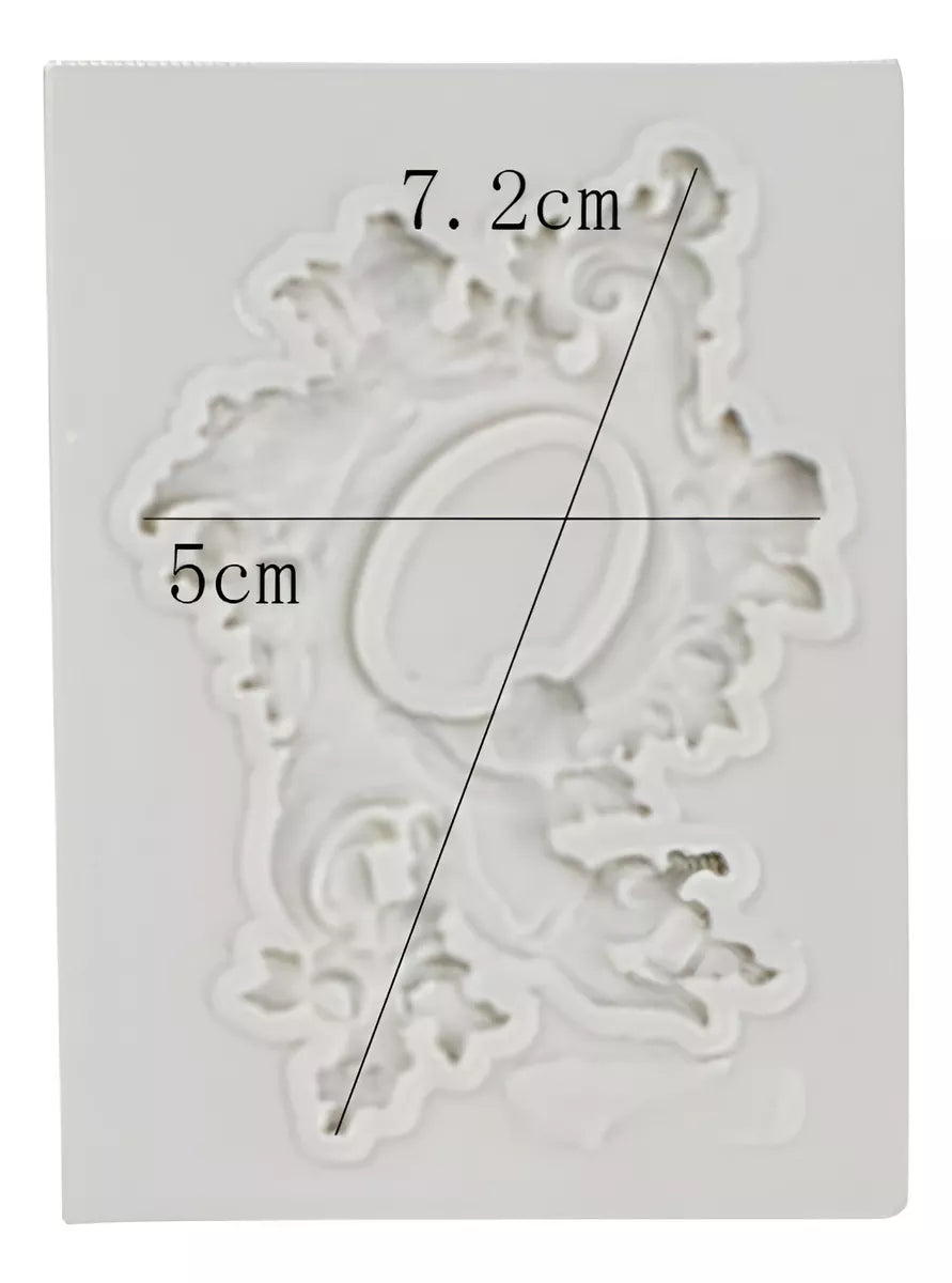 Molde Para Fondant Marco De Espejo De Estilo Europeo R-010