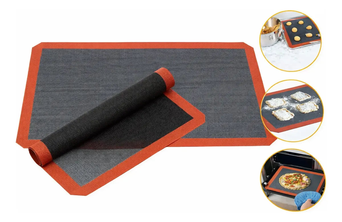 Placa Tapete De Silicona Microperforado ideal Repostería Uso Alimentico 40 cm x 30 cm