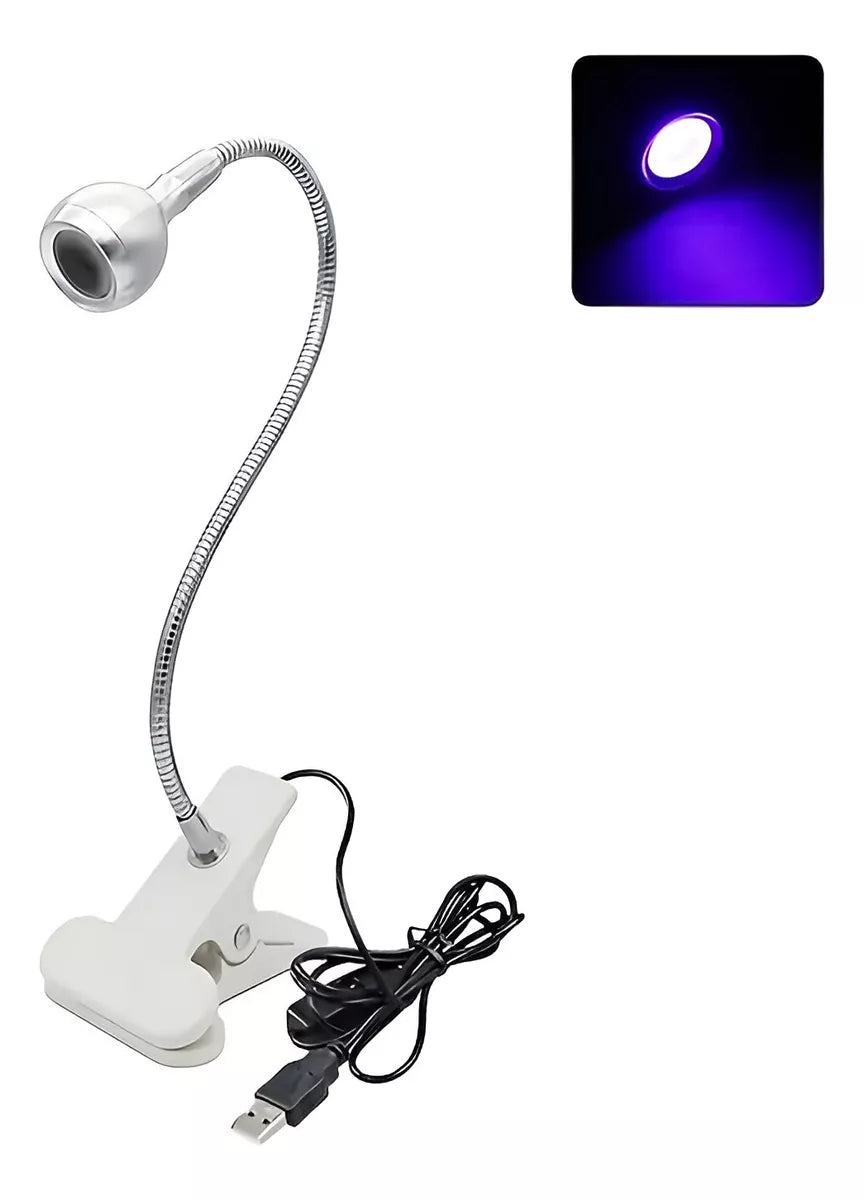 Lampara Led Para Uñas Uv Secado Uñas Practica De Escritorio BLANCA