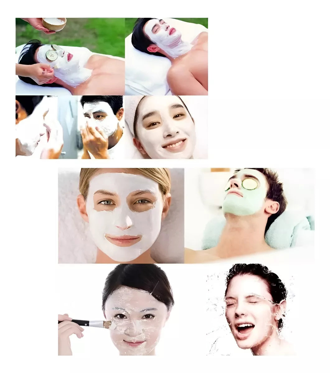Kit Para Mascarilla Facial Bowl 6 Piezas Skincare ROSADO