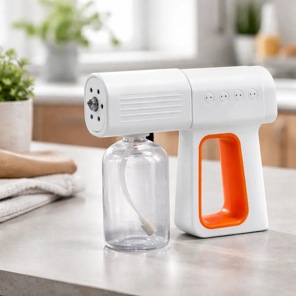 Pistola Inalambrica Desinfectante Spray Recargable Con Luz