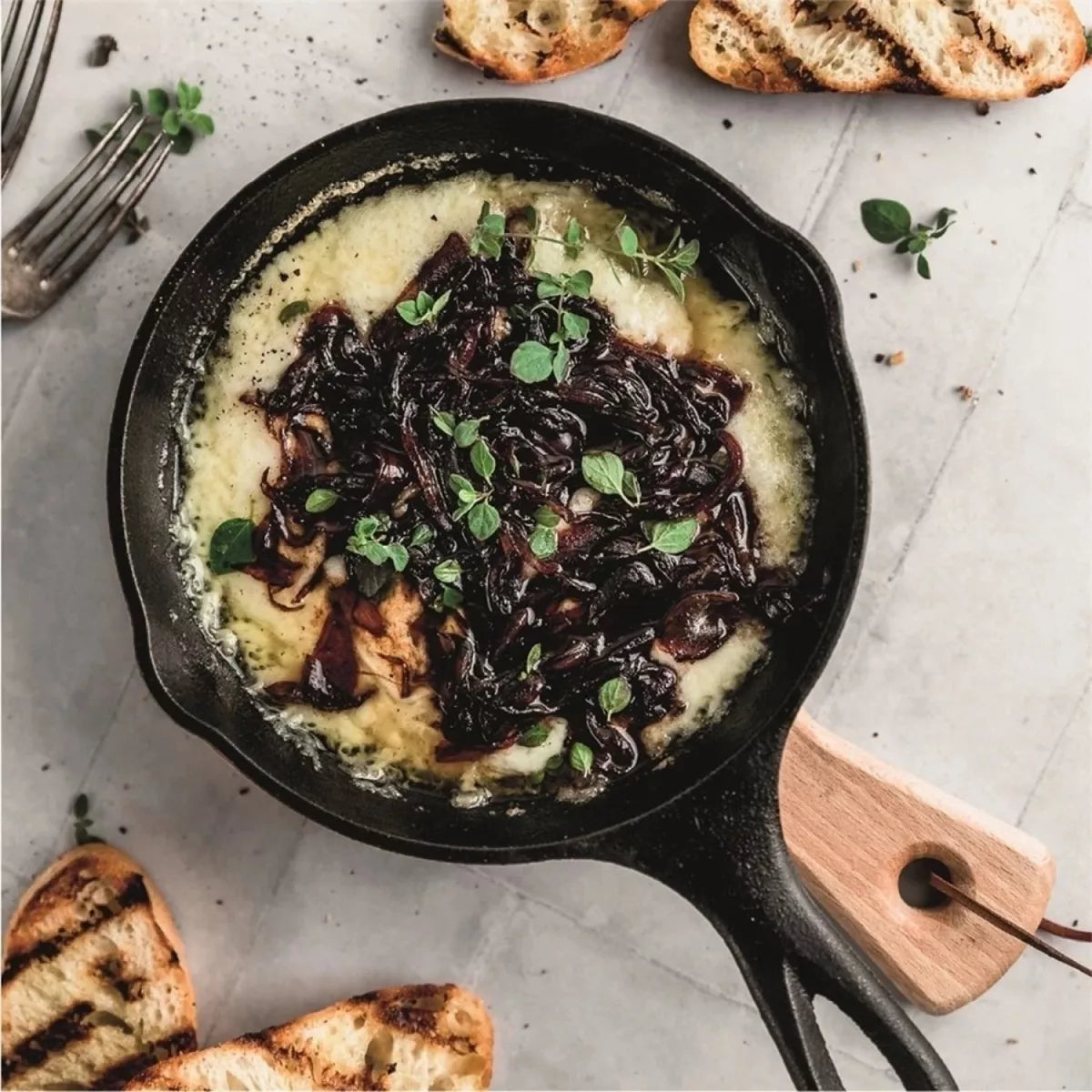 Sarten Queso Provolonera De Hierro Fundido Parrilla 14cm