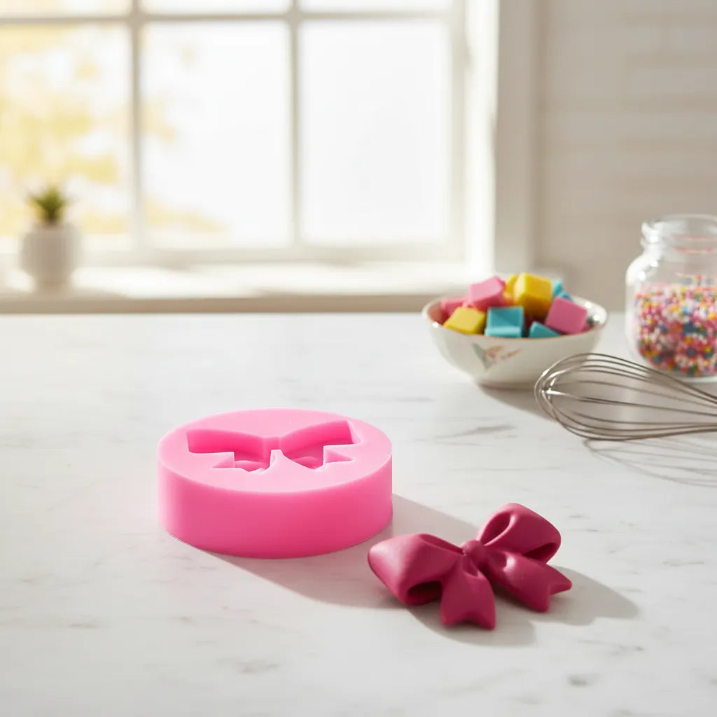 Molde De Silicona Moña Escolar Moño Decoracion De Tortas SKU R-054