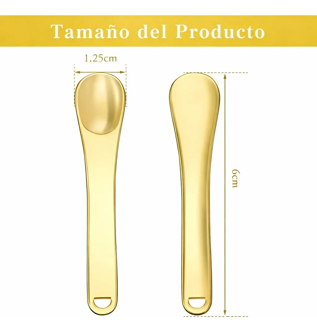 Cuchara Cosmetica De Metal Acero Inoxidable Ideal Cremas FEDE-007