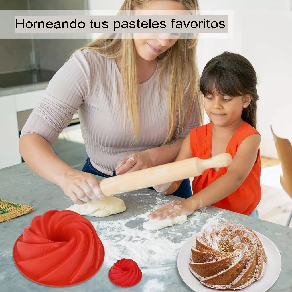 Molde De Silicona Pastel O Tortas Hornear Antiadherente