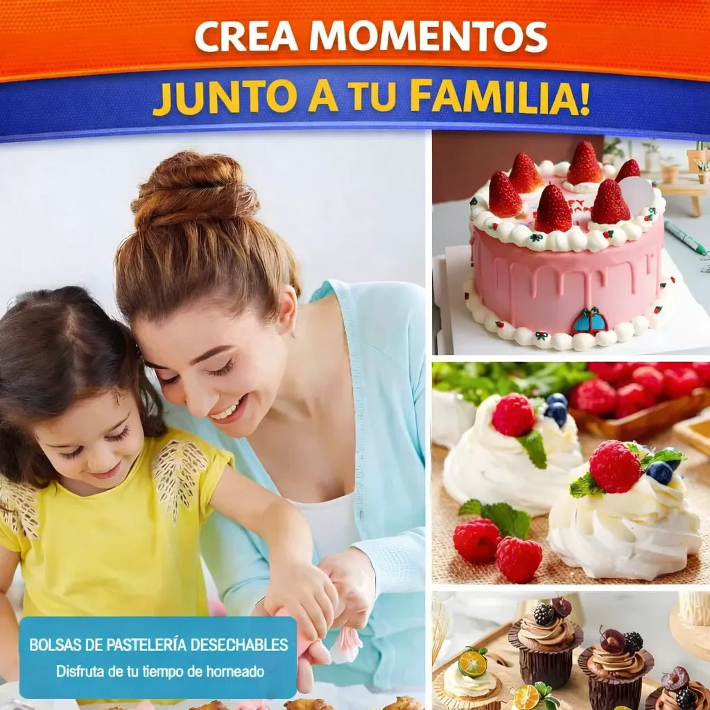 Manga de repostería Fuertes descartable mediana x100un