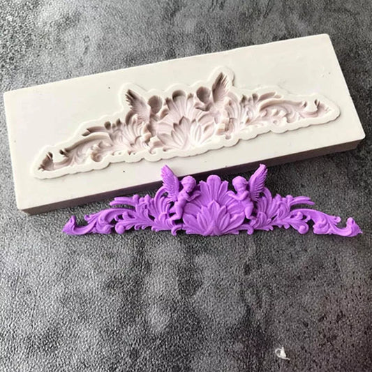 Moldes De Silicona Barroco Para Fondant R-008d