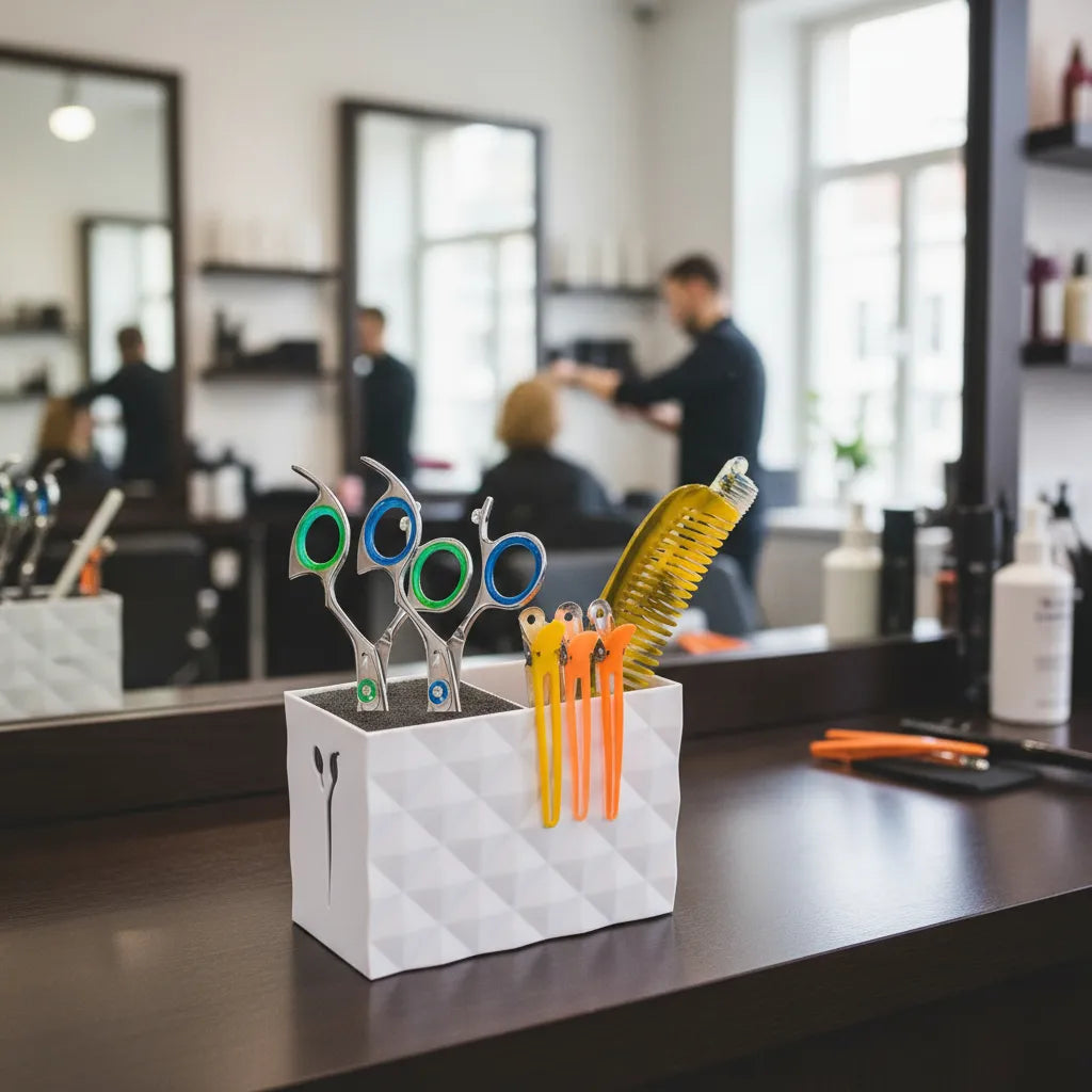 Organizador De Tijeras Peines Filos Y Navajas Para Barbero fede adelante 17