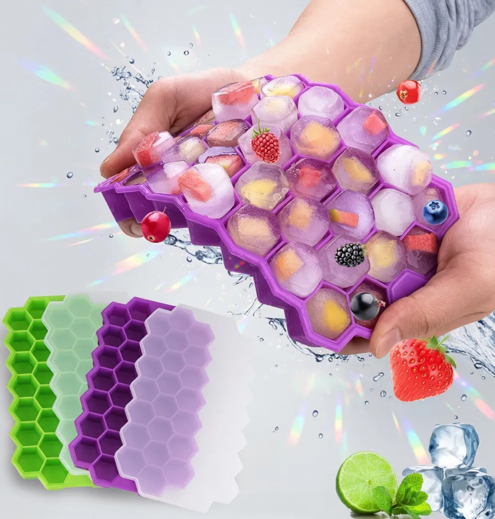 Molde Hielera De Silicona Hielo Cubetera Para Heladera
