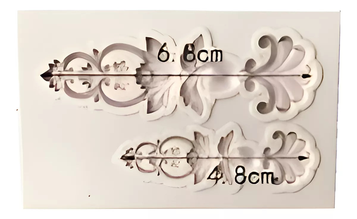 Moldes De Silicona Barroco Para Fondant R-059