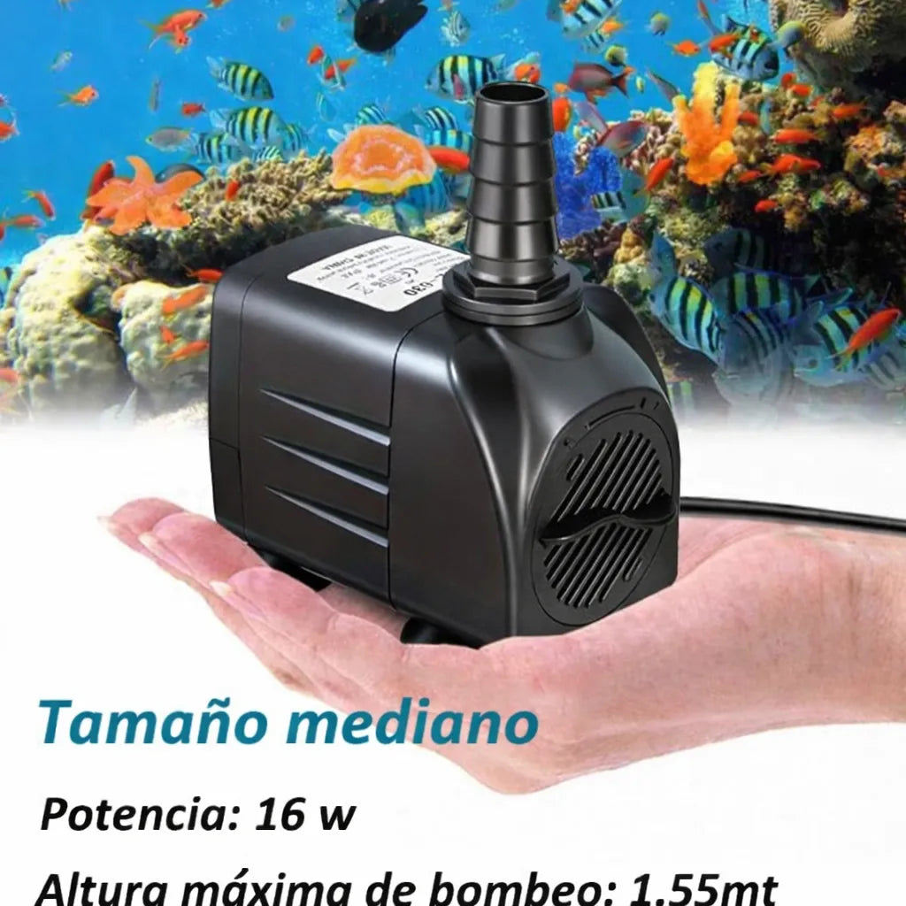 Motor Bombeo Para Fuente De Agua 16w 1.55mt de altura Repuesto