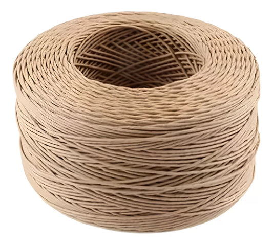 Hilo De Papel 2mm X200mt Color Marrón Artesanias Decoracion