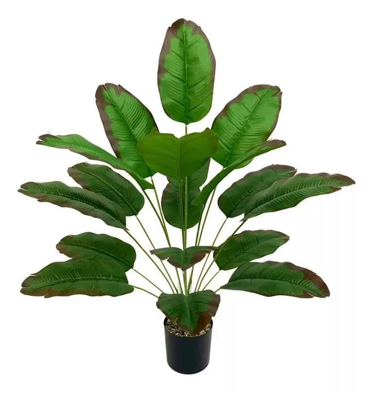 Planta Artificial 80 Cm Hoja Tropical Palmera Banano